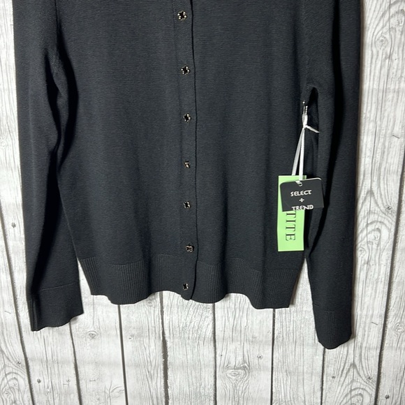 Select + Trend black button front cardigan size MP - Picture 3 of 11